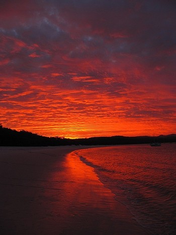 Sunset sail in the whitsundays. The Best Beaches To Perfect Your Holiday White Sand And Blue Sea In Whitehaven Beach