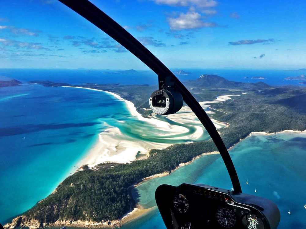 Whitsunday islands & whitehaven beach half day cruise from $120 pp ; Whitehaven Beach Helicopter Tour Scenic Flight Booker