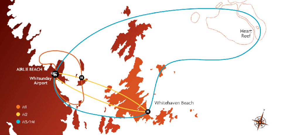 Helicopter Flights From Airlie Beach To Whitehaven Beach